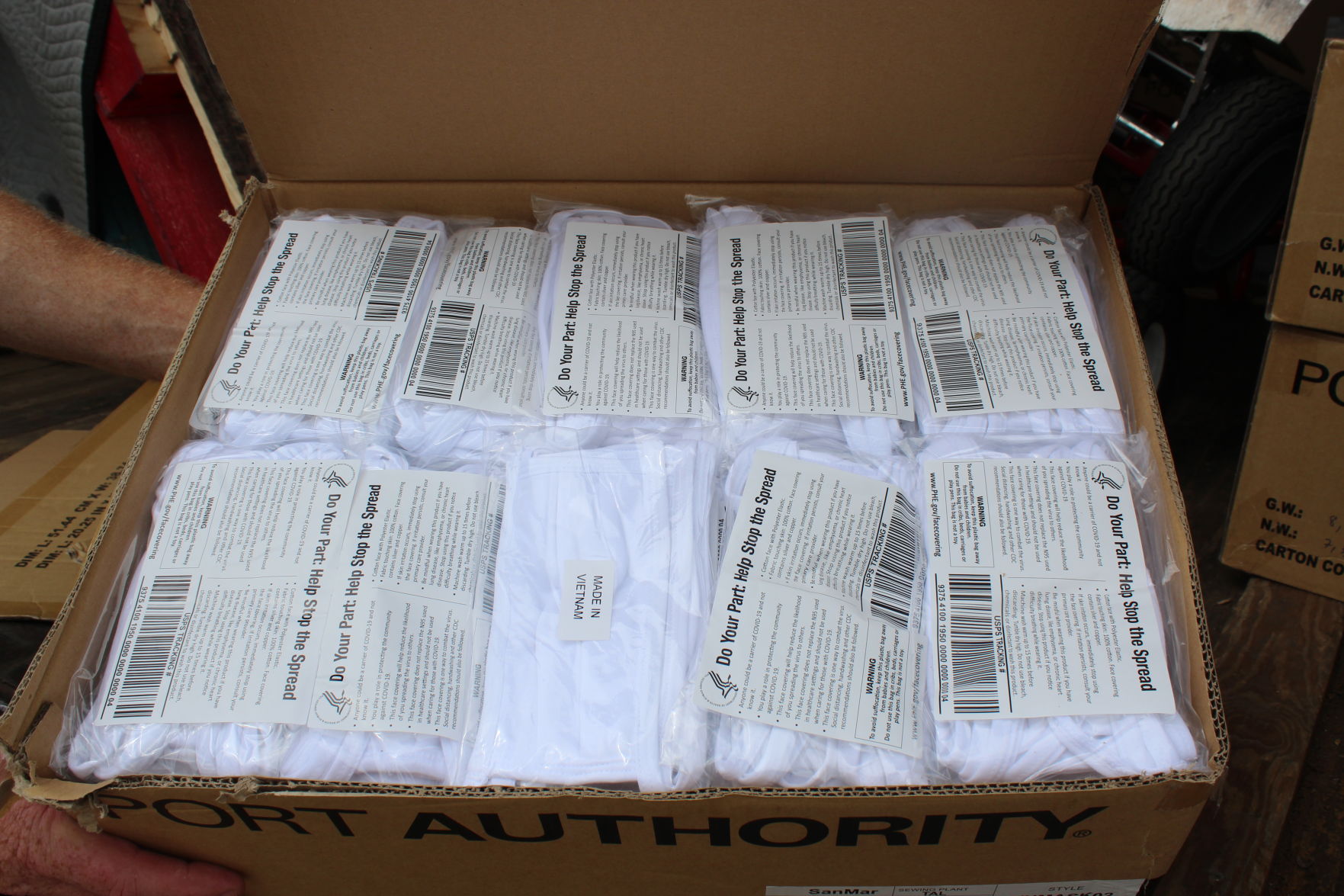 Rogers County receives 125,000 cloth face masks